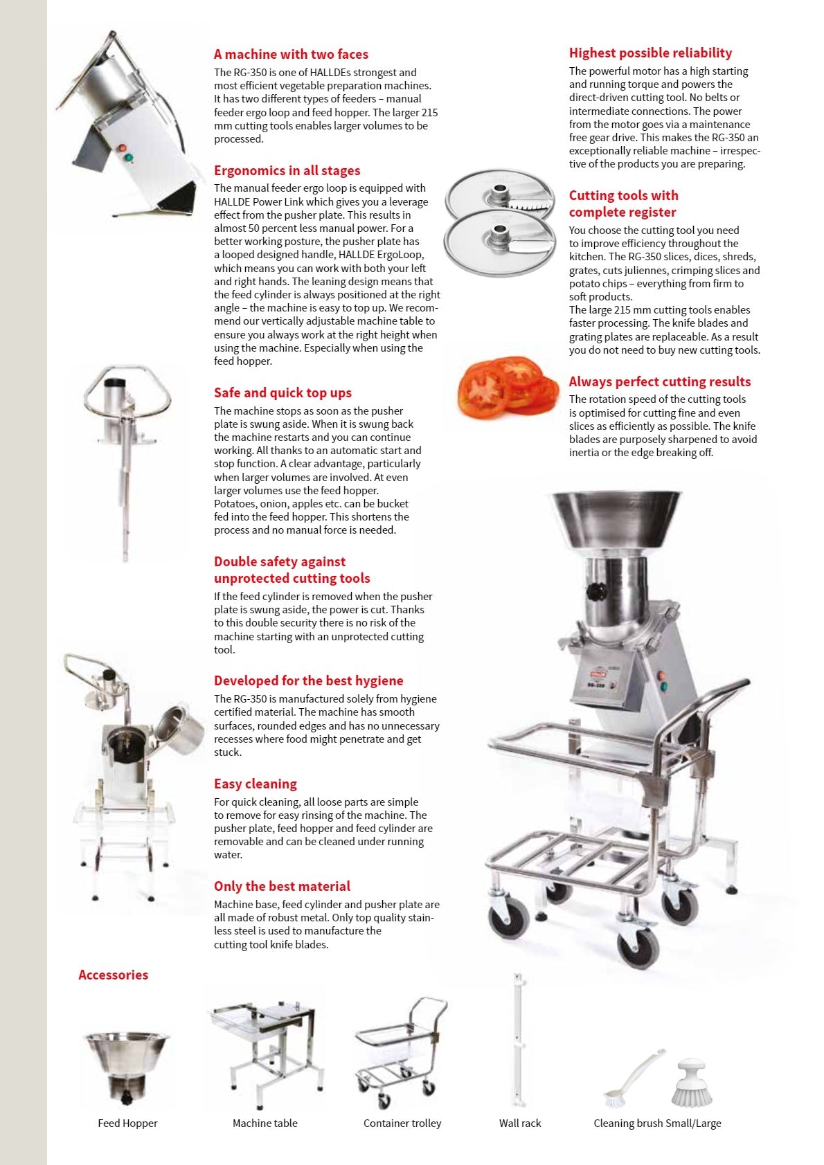Hallde RG-350 - Vegetable Prep Machine