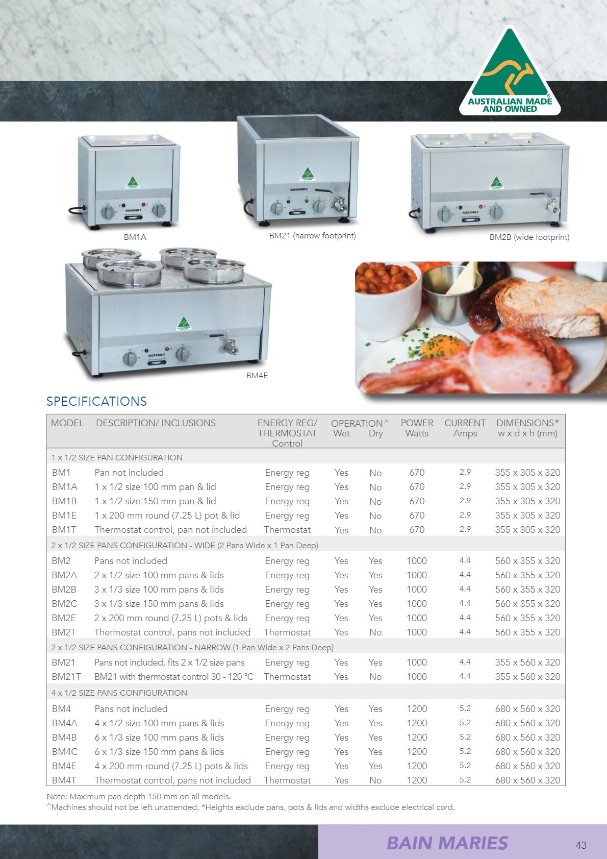 Roband BM4T - Countertop Bain Marie