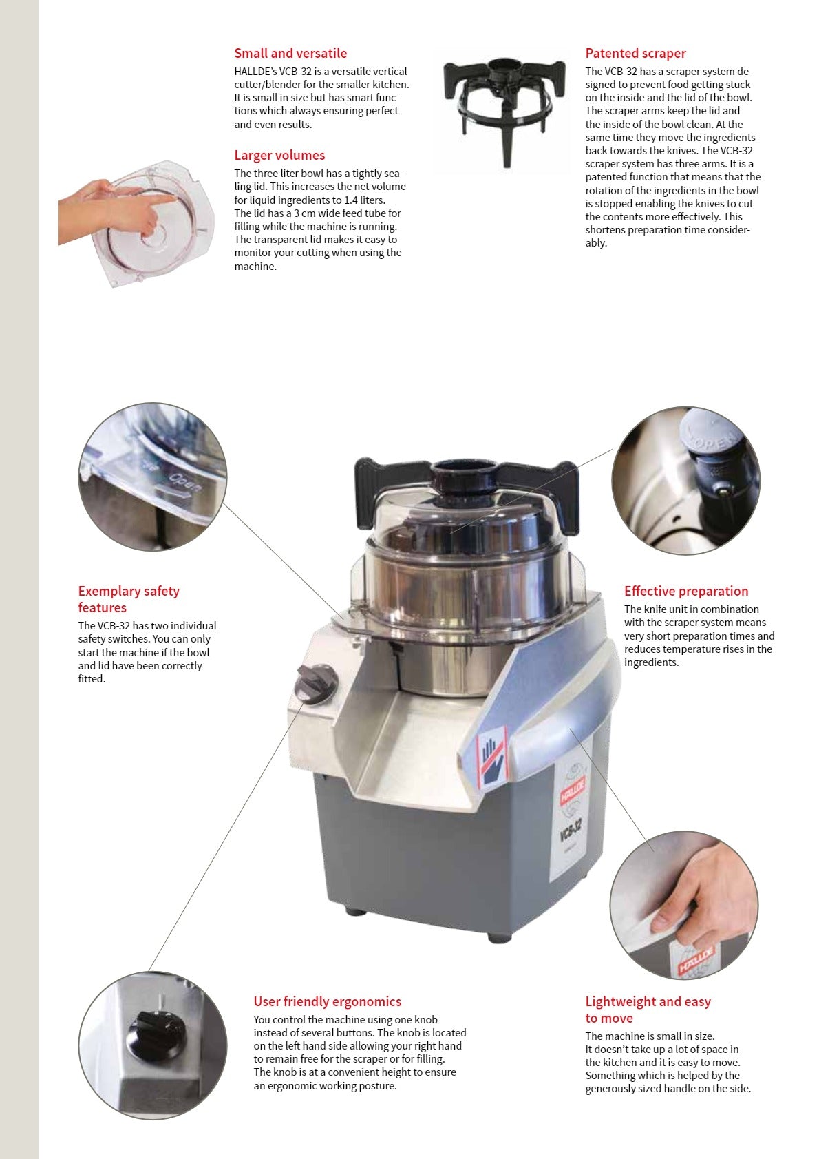 Hallde VCB-32 - Vertical Cutter Blender