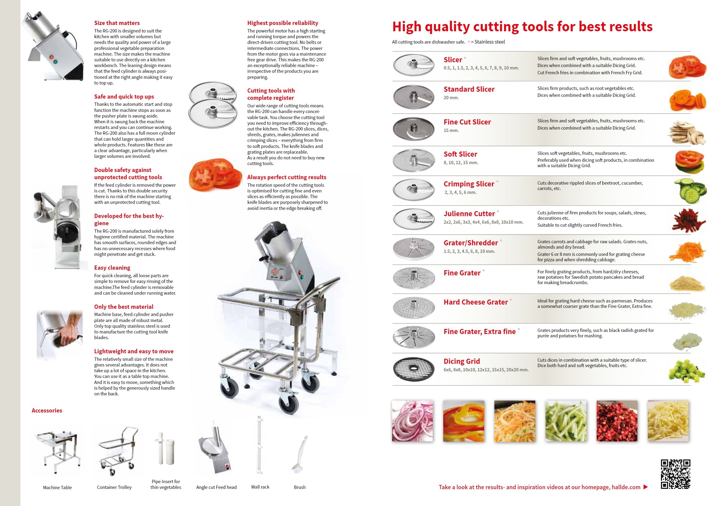 Hallde RG-200 - Vegetable Prep Machine