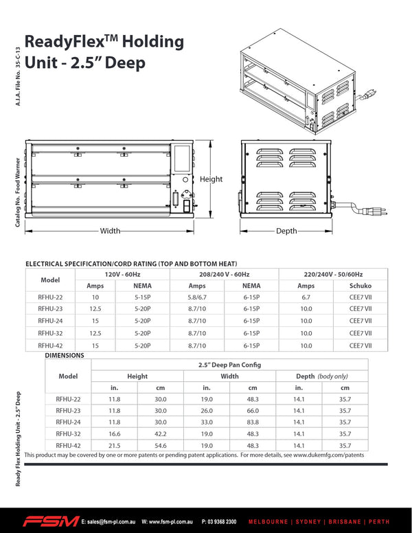 Duke ReadyFlex RFHU-24-FL042GM - Hot Holding Cabinet