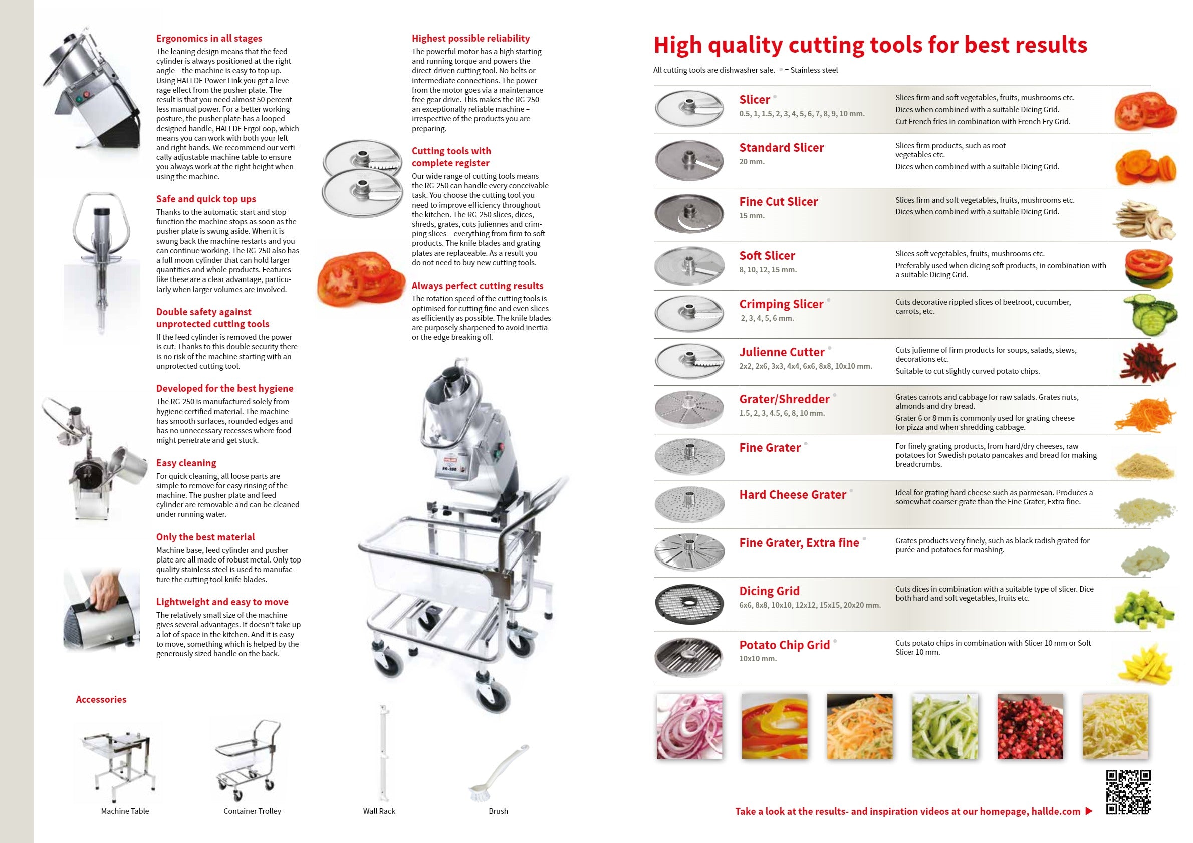 Hallde RG-250 - Vegetable Prep Machine