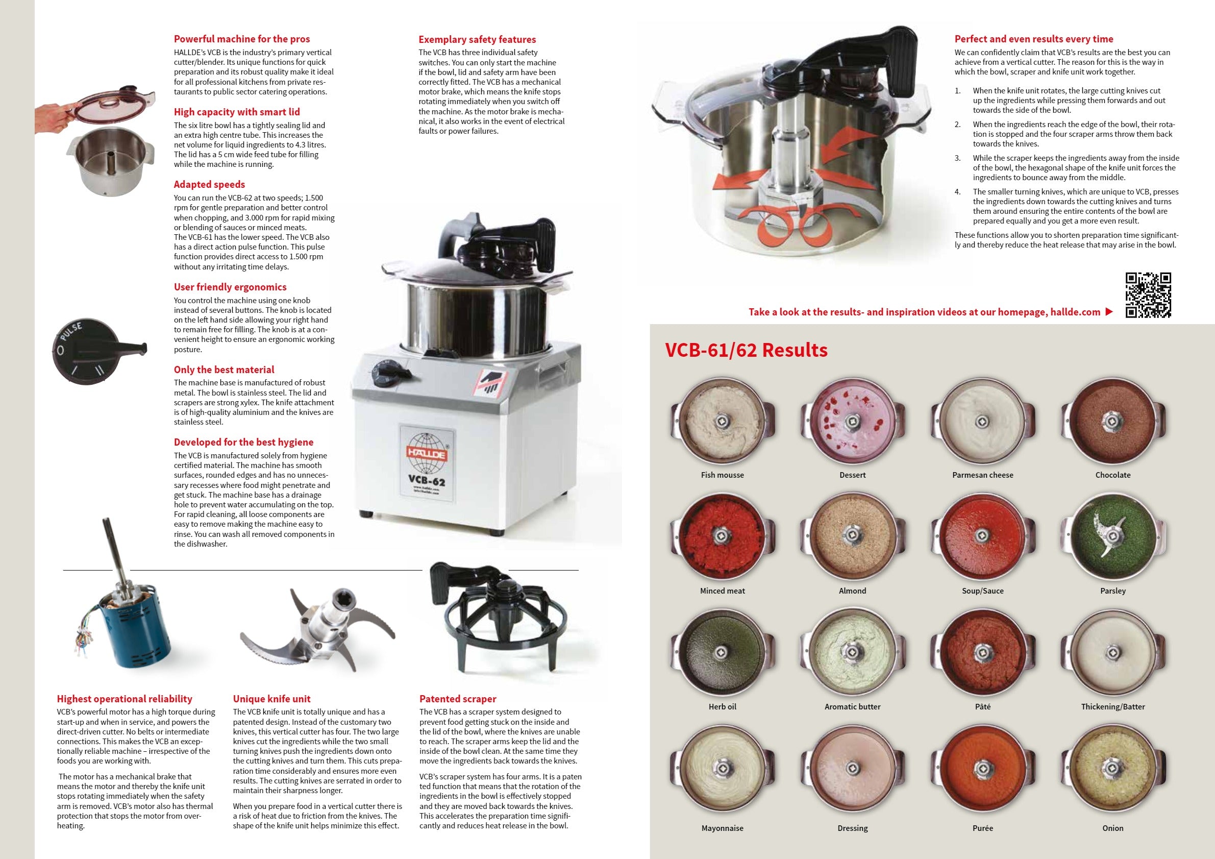 Hallde VCB-62-3PH - Vertical Cutter Blender