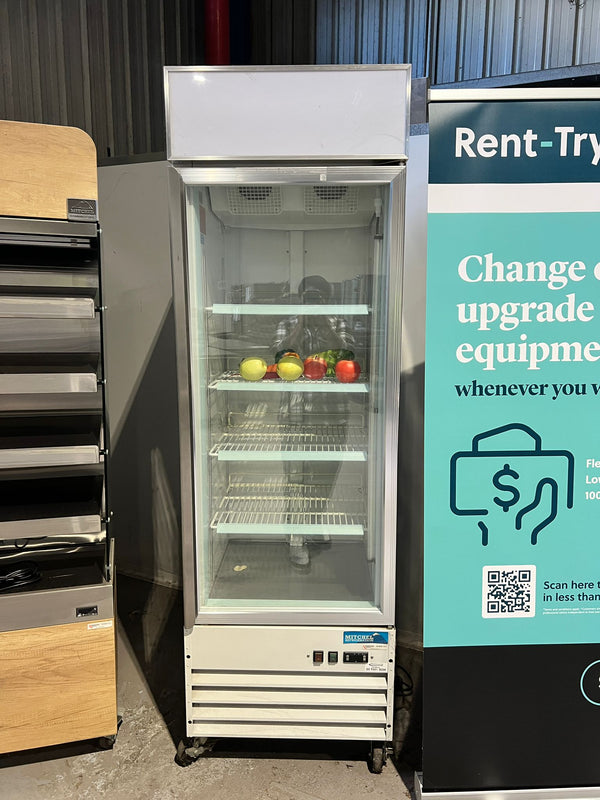 Mitchel 350GLA-F Single Glass Door Freezer