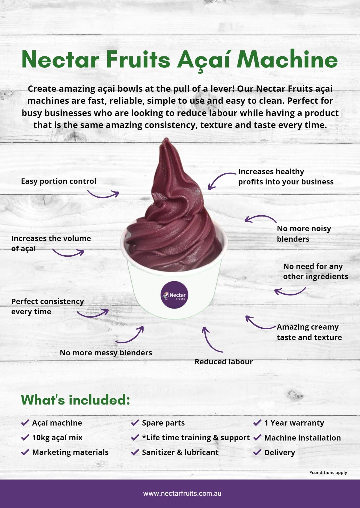 Nectar Fruits - Acai Machine | SilverChef