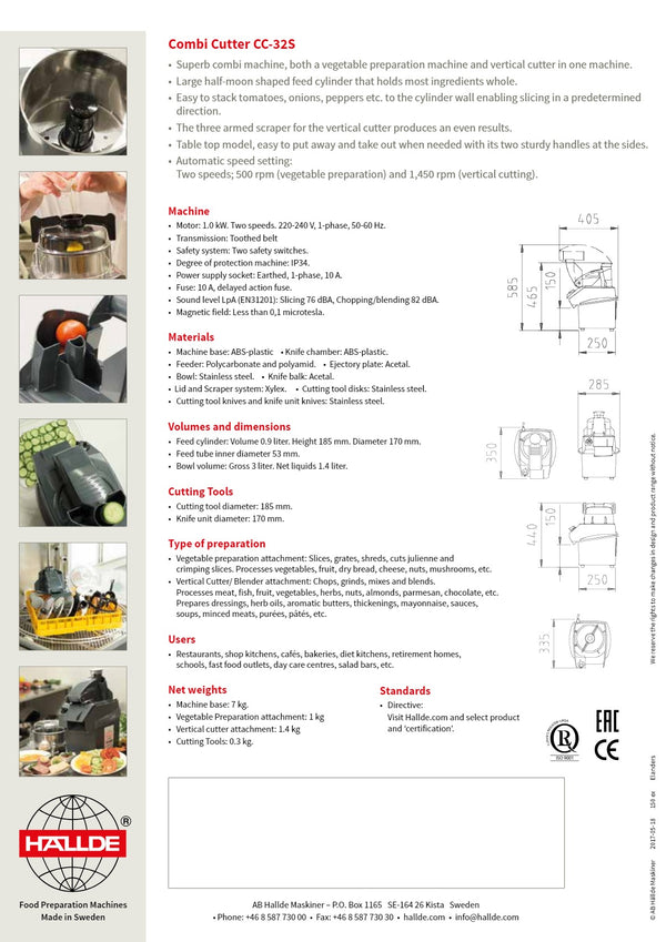 Hallde CC-32S - Combi Cutter