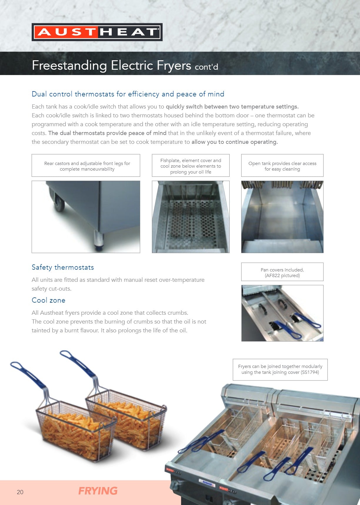 Thumbnail - Austheat AF813R - Freestanding Electric Fryer