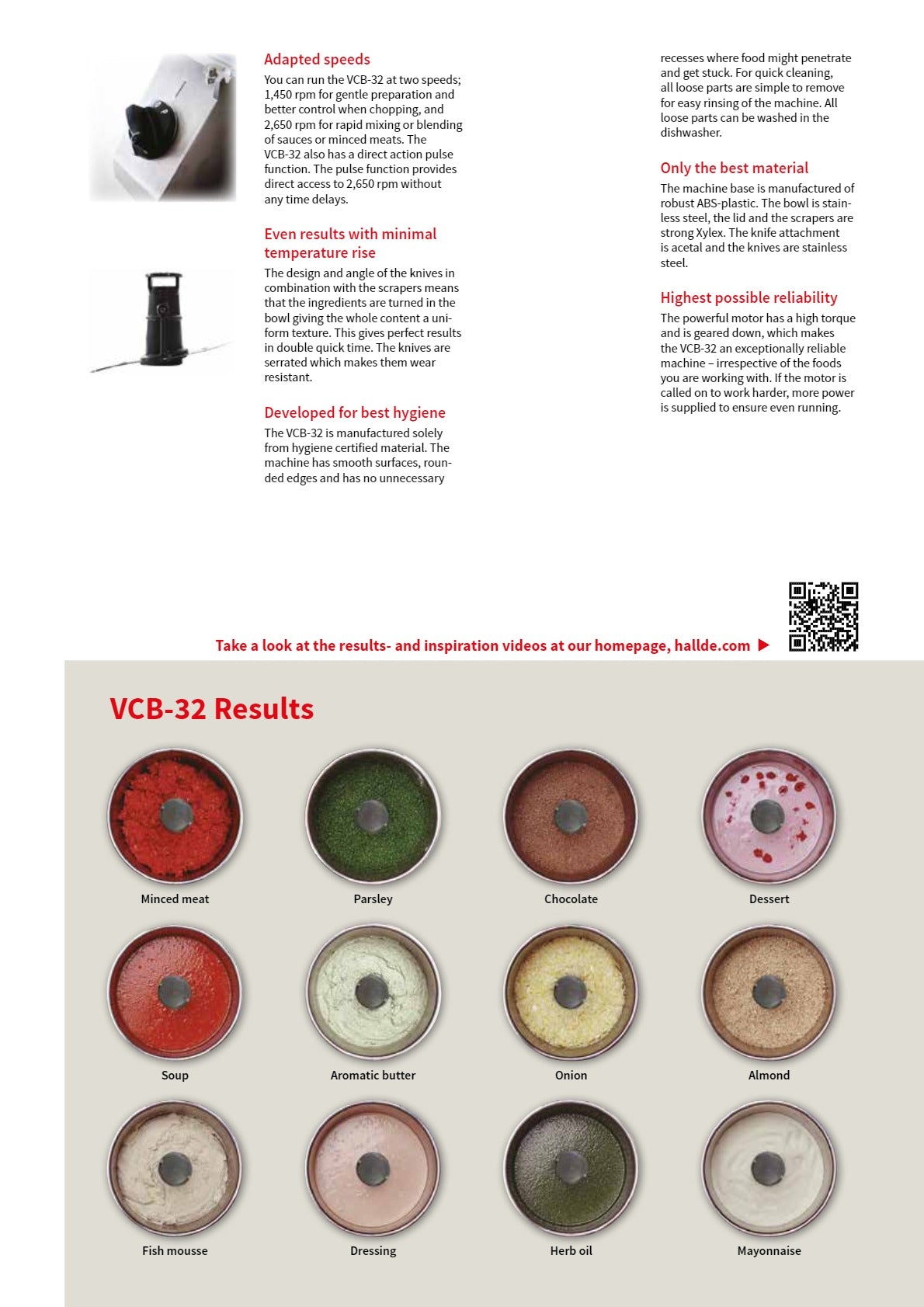 Hallde VCB-32 - Vertical Cutter Blender