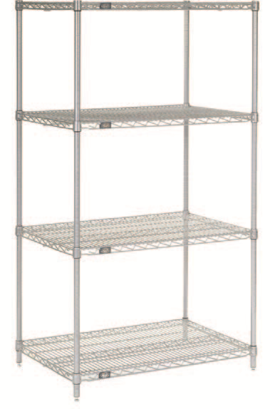 Atlas 24607EPL - 4 Shelf Wire Shelving Kit