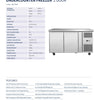 Pro.Equip 314LT - 2 Solid Door Undercounter Freezer