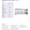 Pro.Equip 465LT - Solid Door Undercounter Fridge