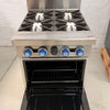 Cookrite AT80G4B-O 4 Burner Cooktop + Oven