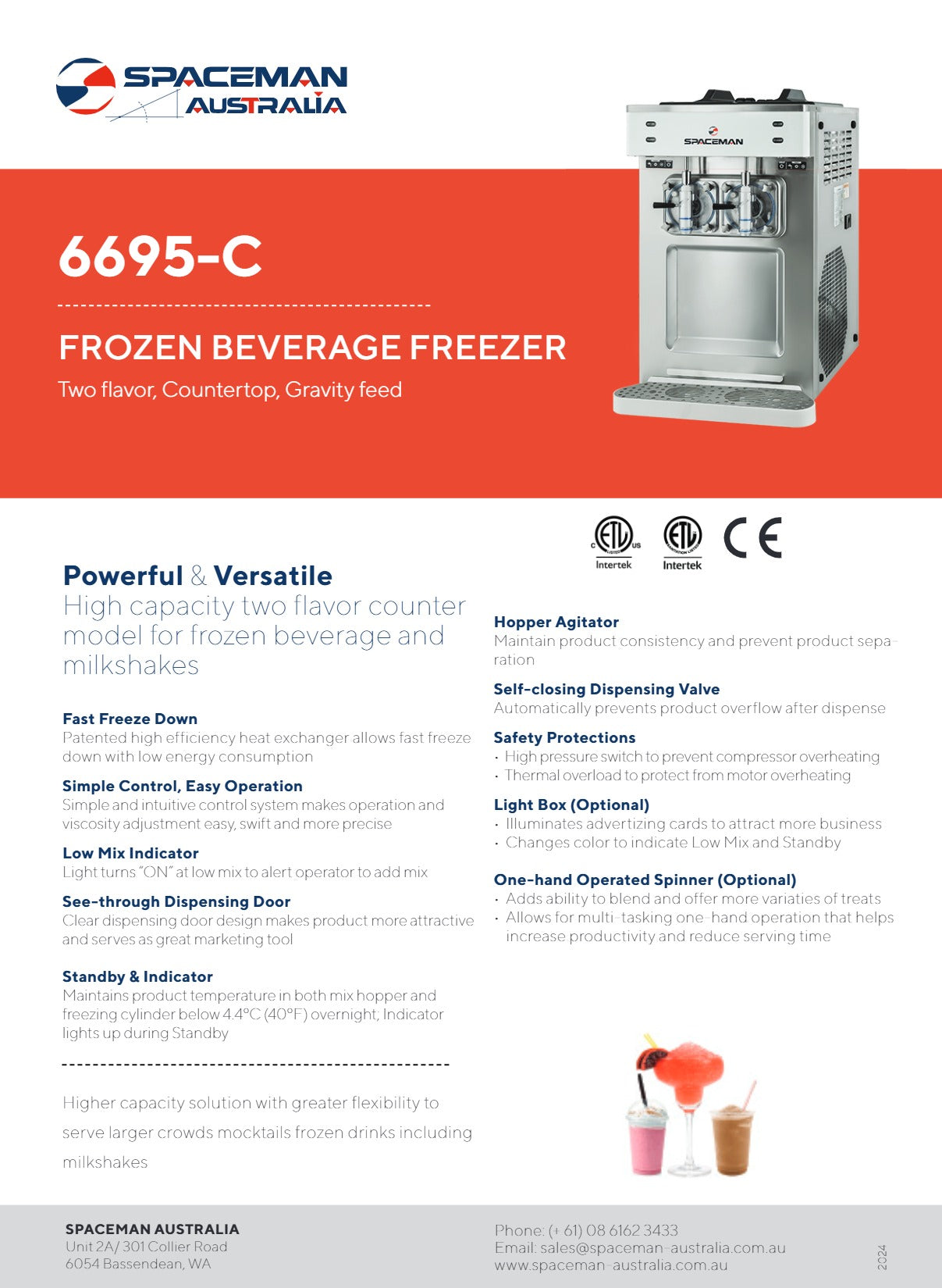 Spaceman 6695-C - Frozen Beverage Freezer