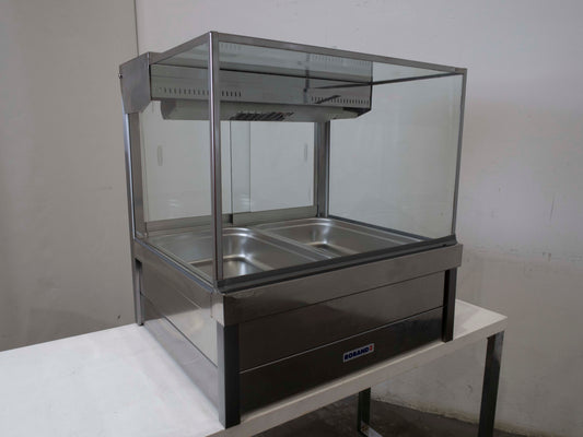 Roband S22 Square Glass Hot Food Display