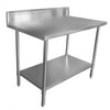 Stainless Steel Bench With Splashback