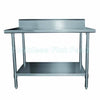 Stainless Steel Bench With Splashback