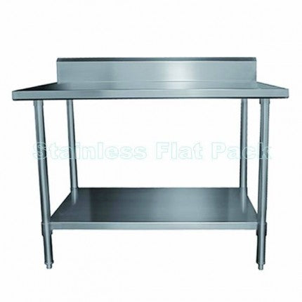 Stainless Steel Bench With Splashback