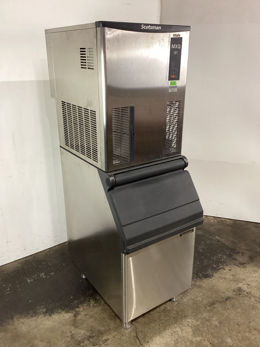 Scotsman MXG M 327 Ice Machine + Ice Bin