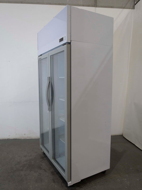 Skope TCE1000N 2 Glass Door Upright Fridge
