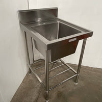 Simply Stainless Single Sink Bench with Splashback
