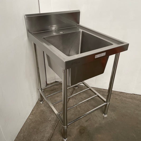 Simply Stainless Single Sink Bench with Splashback