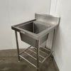 Simply Stainless Single Sink Bench with Splashback