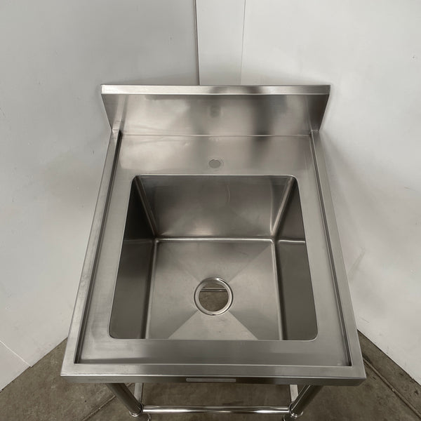 Simply Stainless Single Sink Bench with Splashback