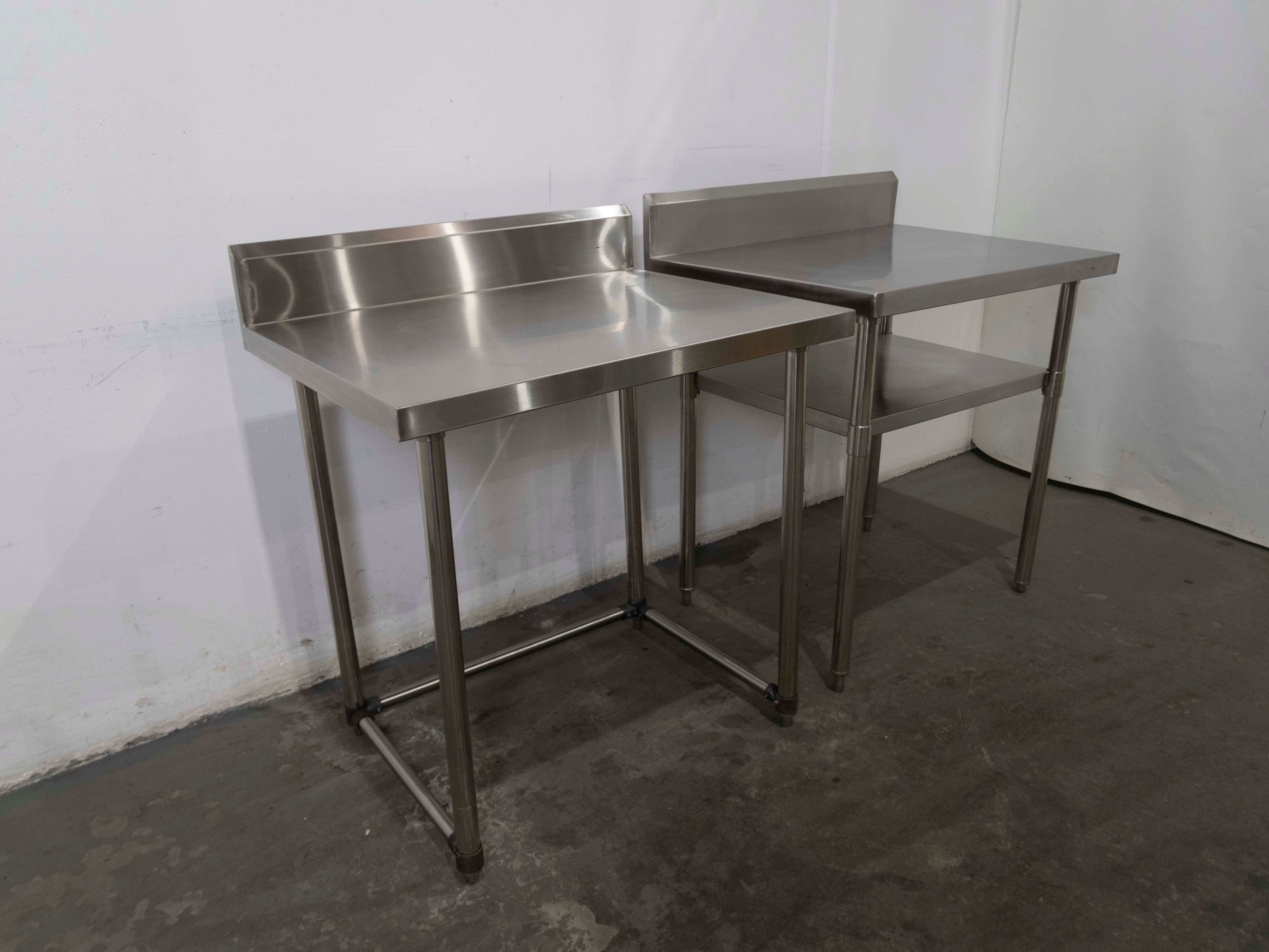 Stainless Steel Work Benches x 2