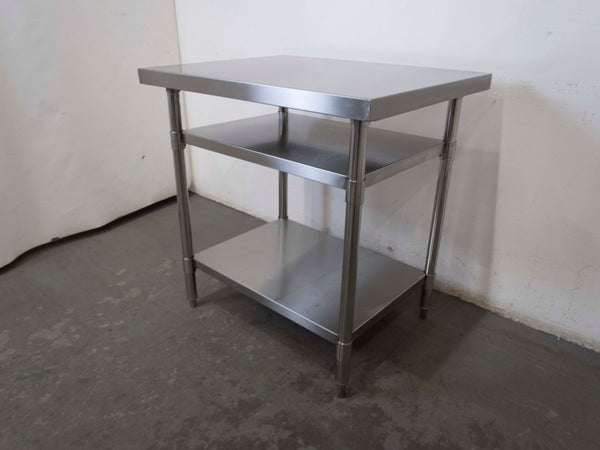 Stainless Steel Work Table Bench with Dual Under Shelf