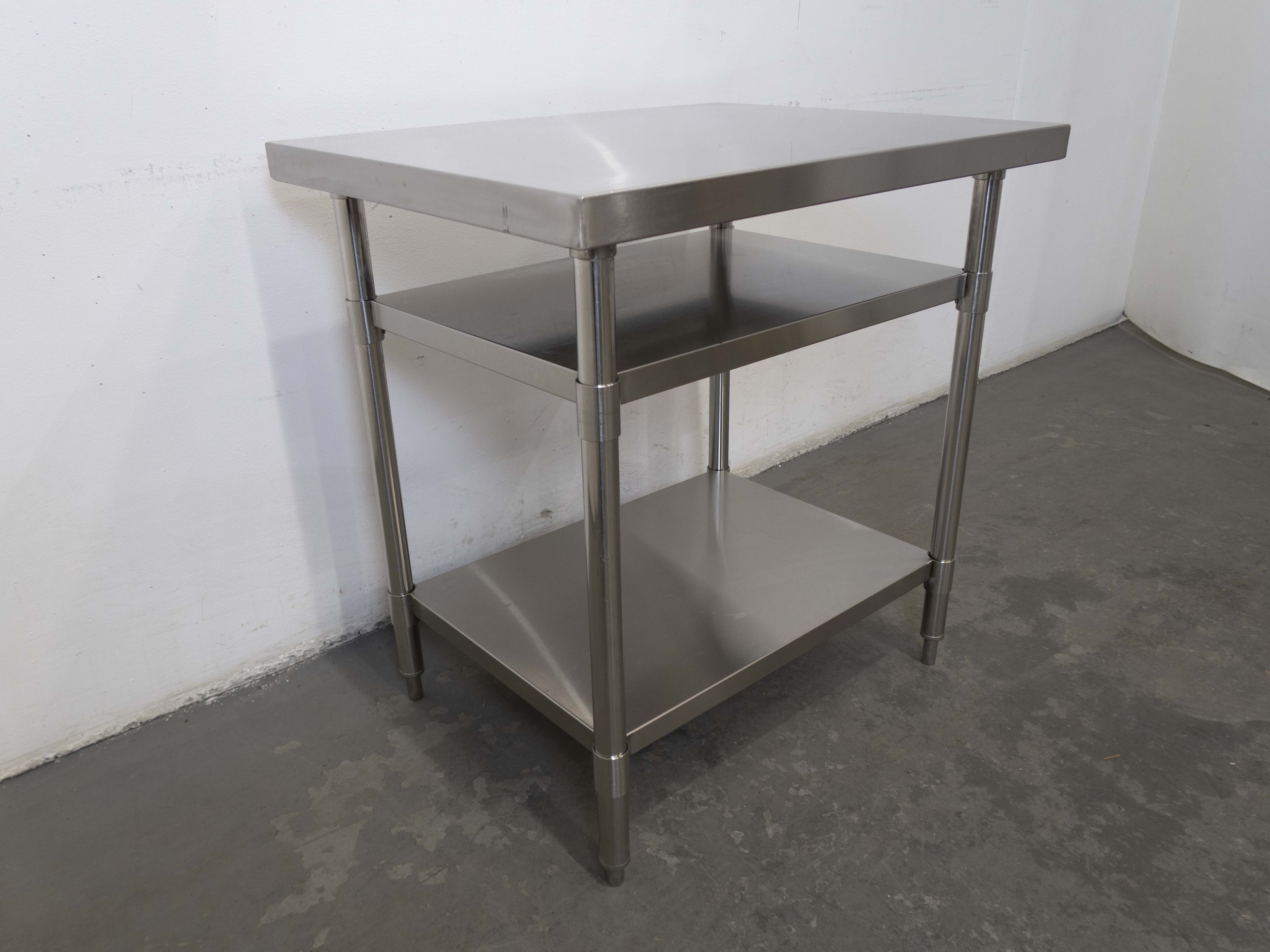 Thumbnail - Stainless Steel Work Table Bench with Dual Under Shelf