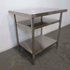 Stainless Steel Work Table Bench with Dual Under Shelf