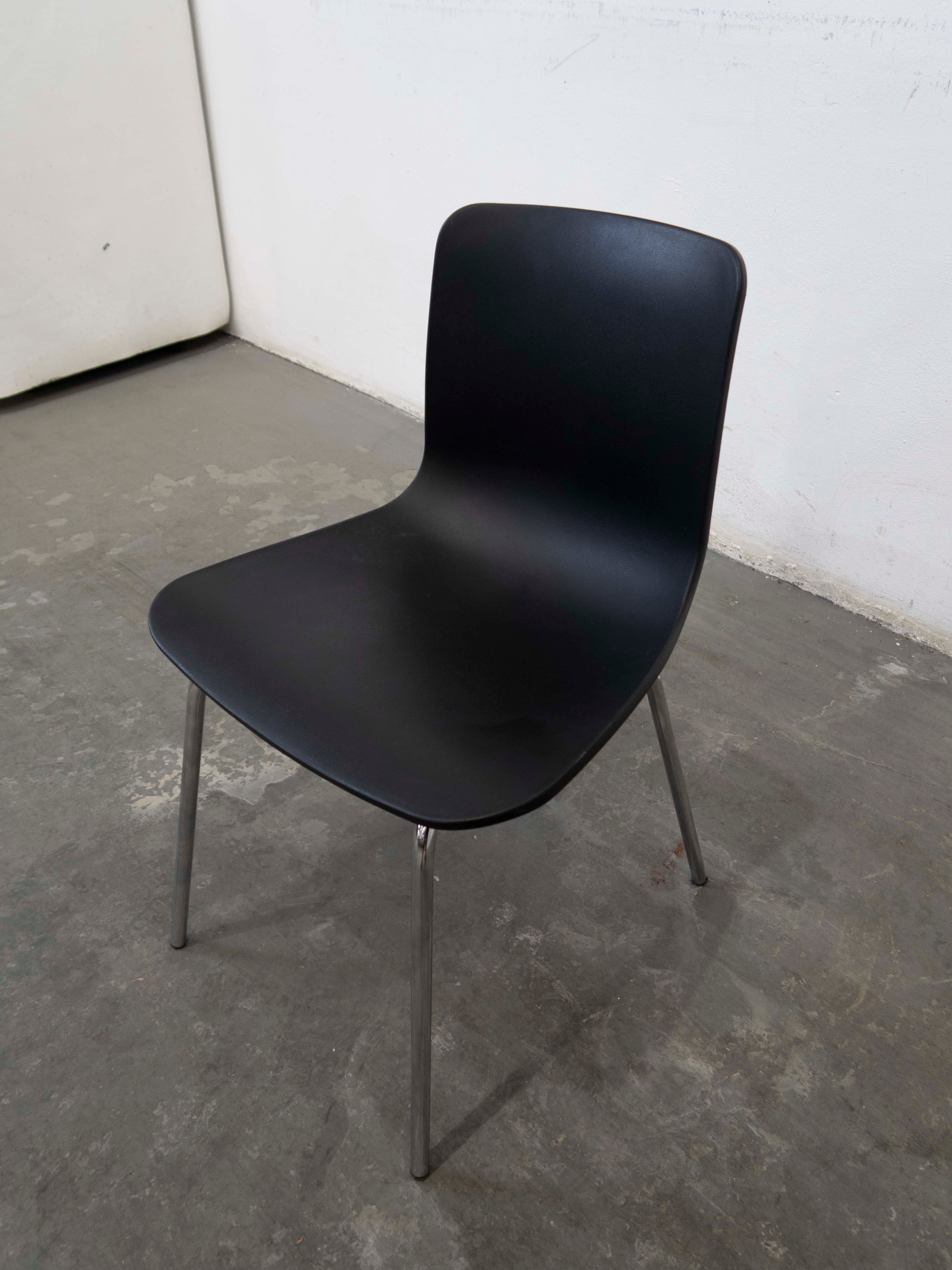 Thumbnail - Black Poly Chair with Chrome Leg x 16