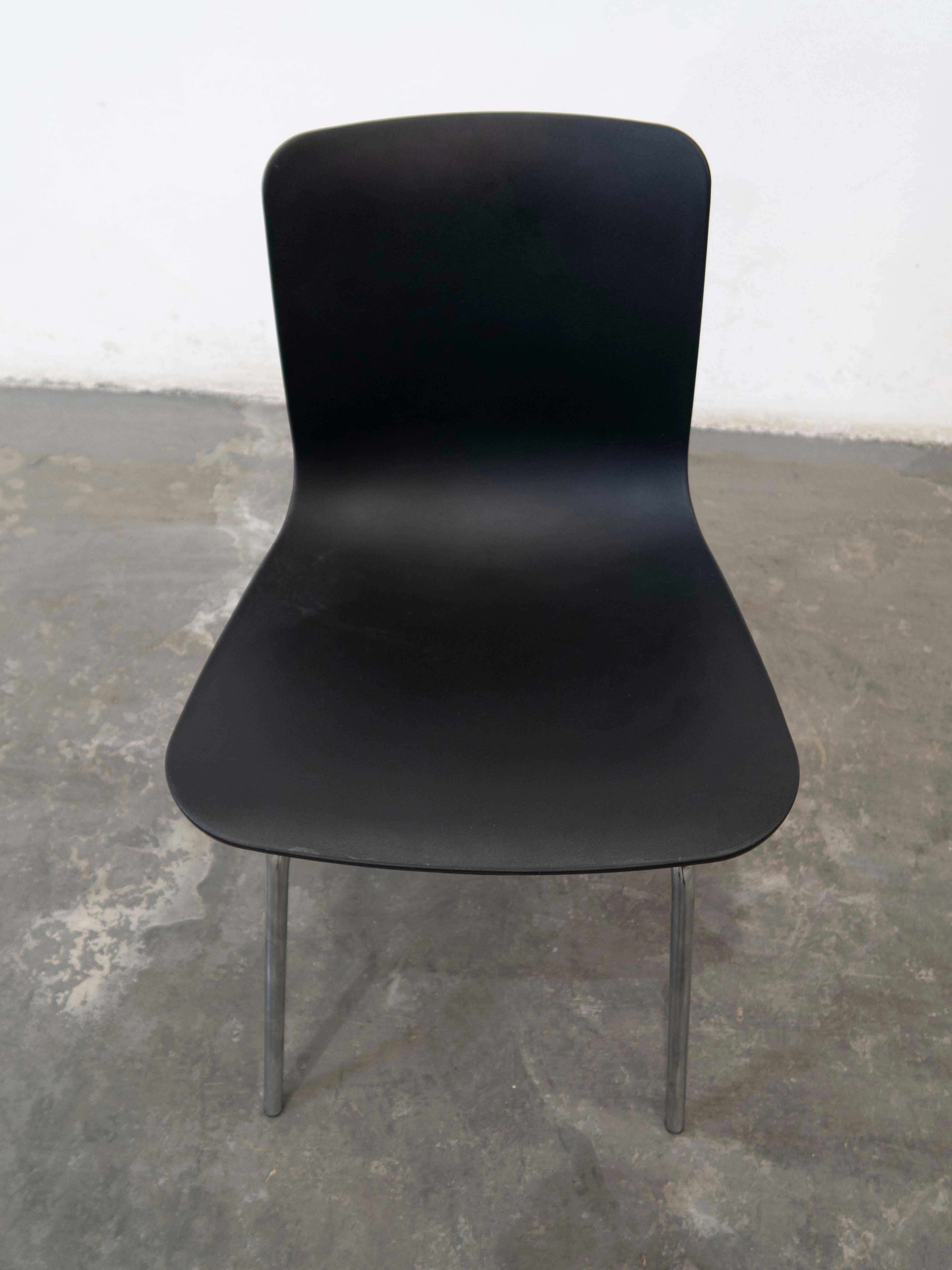 Thumbnail - Black Poly Chair with Chrome Leg x 16