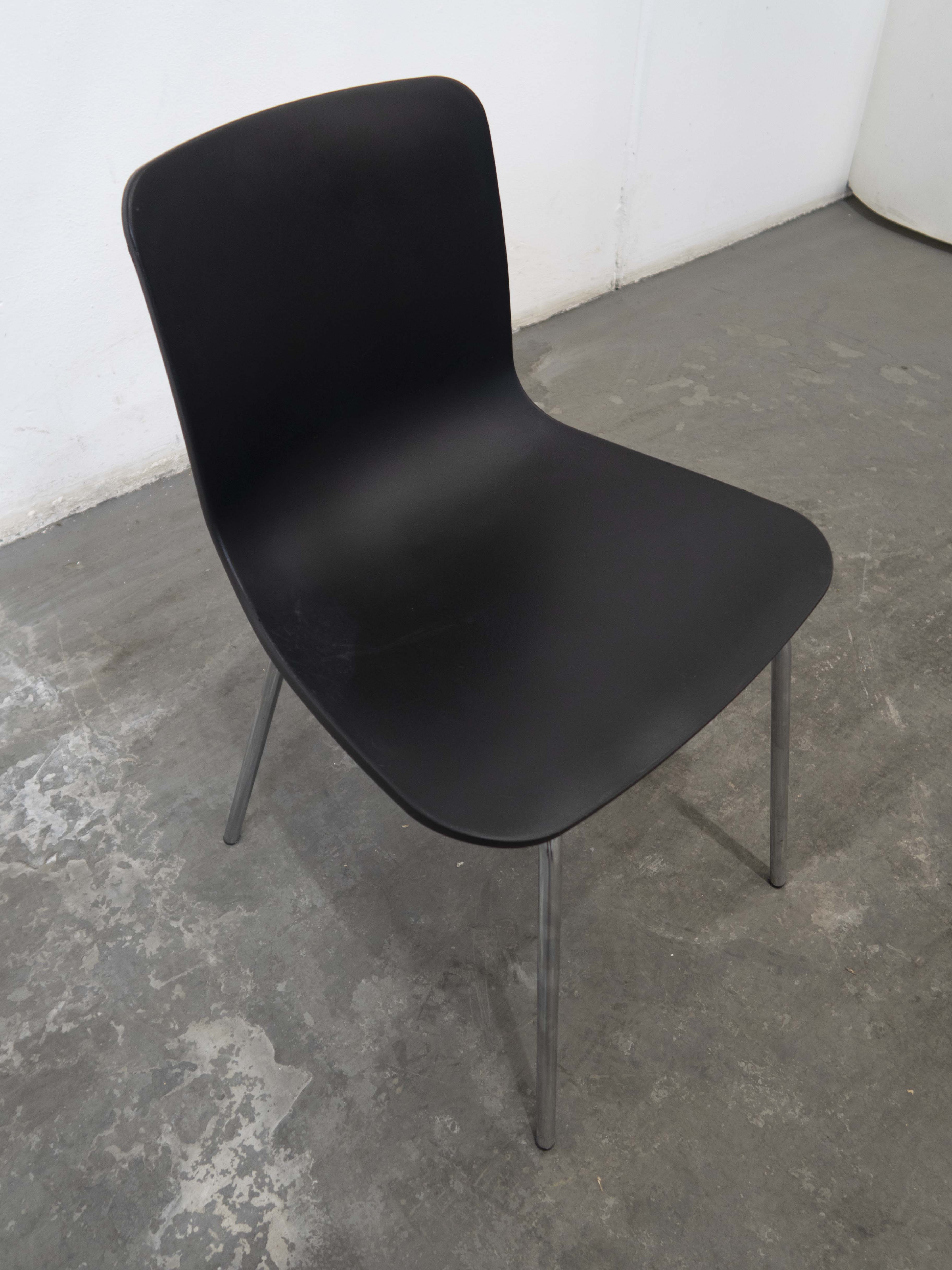 Thumbnail - Black Poly Chair with Chrome Leg x 16
