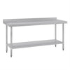 Vogue T383 Stainless Steel Bench With Splashback