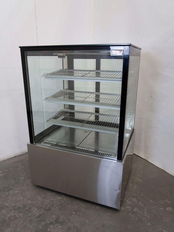 FED SL830V Square Glass Cake Display
