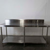 S/S Bench with Splashback 1800mm