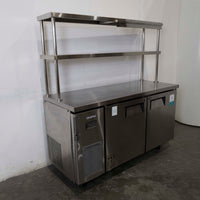 Skipio SUR15-2 Under Bench Fridge with Double Tier Overshelf