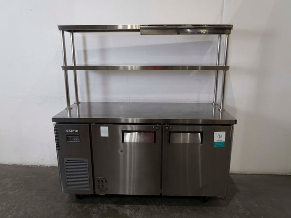 Skipio SUR15-2 Under Bench Fridge with Double Tier Overshelf