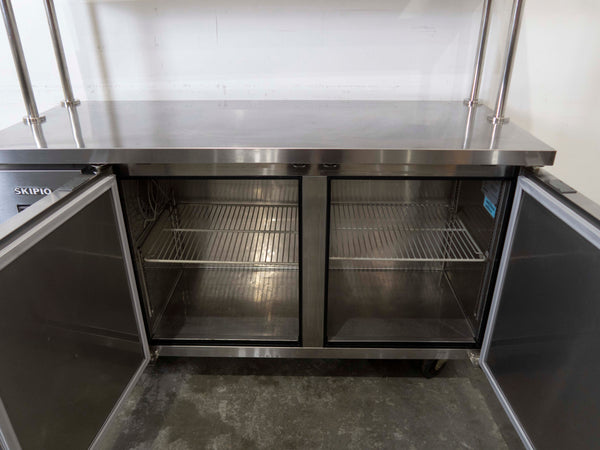 Skipio SUR15-2 Under Bench Fridge with Double Tier Overshelf