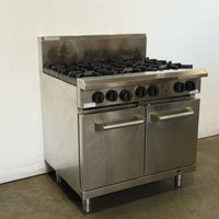 Luus RS-6B 6 Burner Range Oven