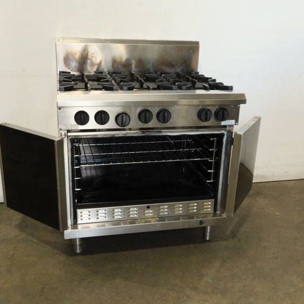 Luus RS-6B 6 Burner Range Oven