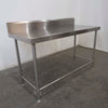Stainless Steel Bench with Splashback 1500mmW