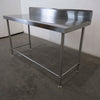 Stainless Steel Bench with Splashback 1500mmW