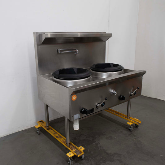 B&S UFWWK-2 Double Chimney Waterless Wok