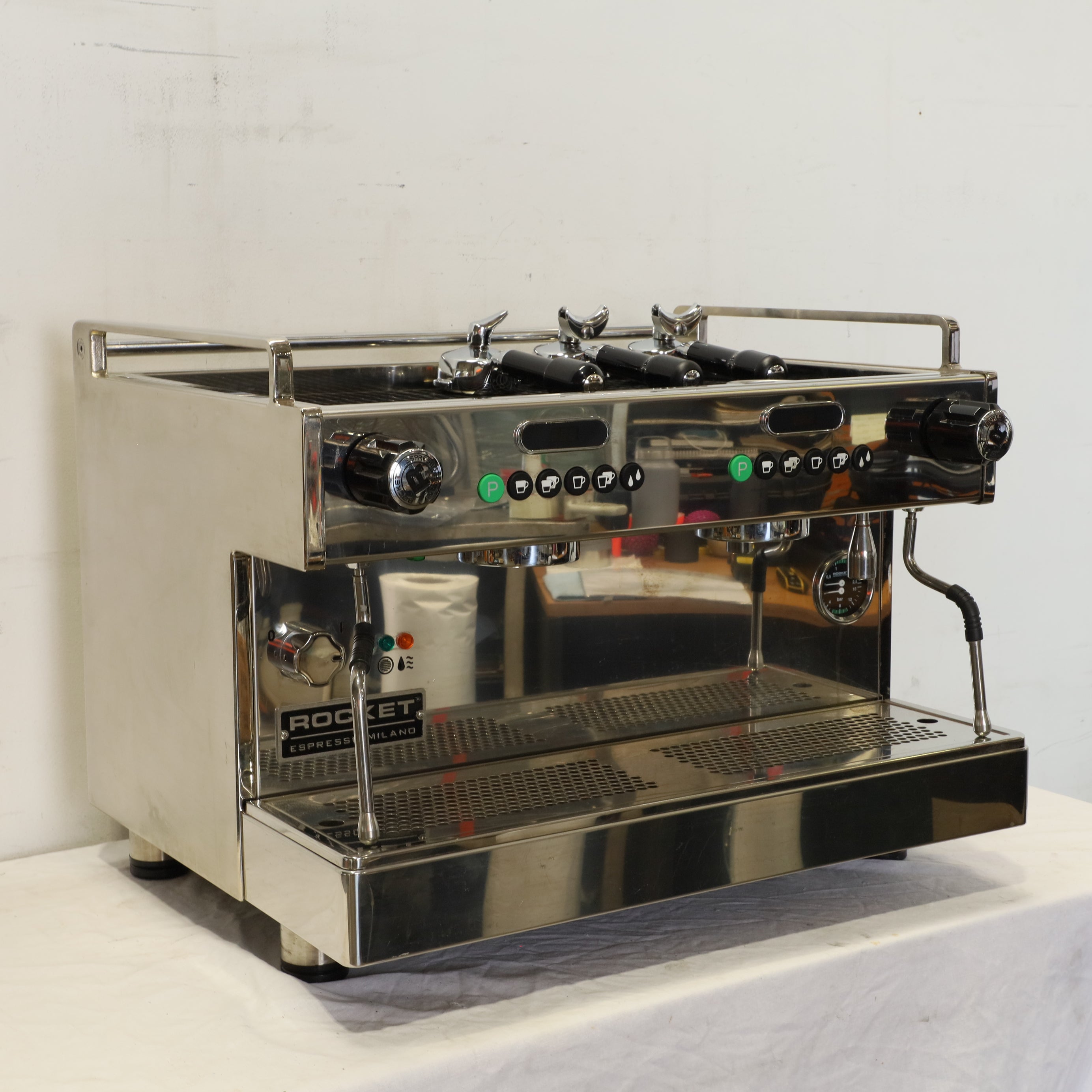 Rocket Boxer 2 Group Coffee Machine SilverChef