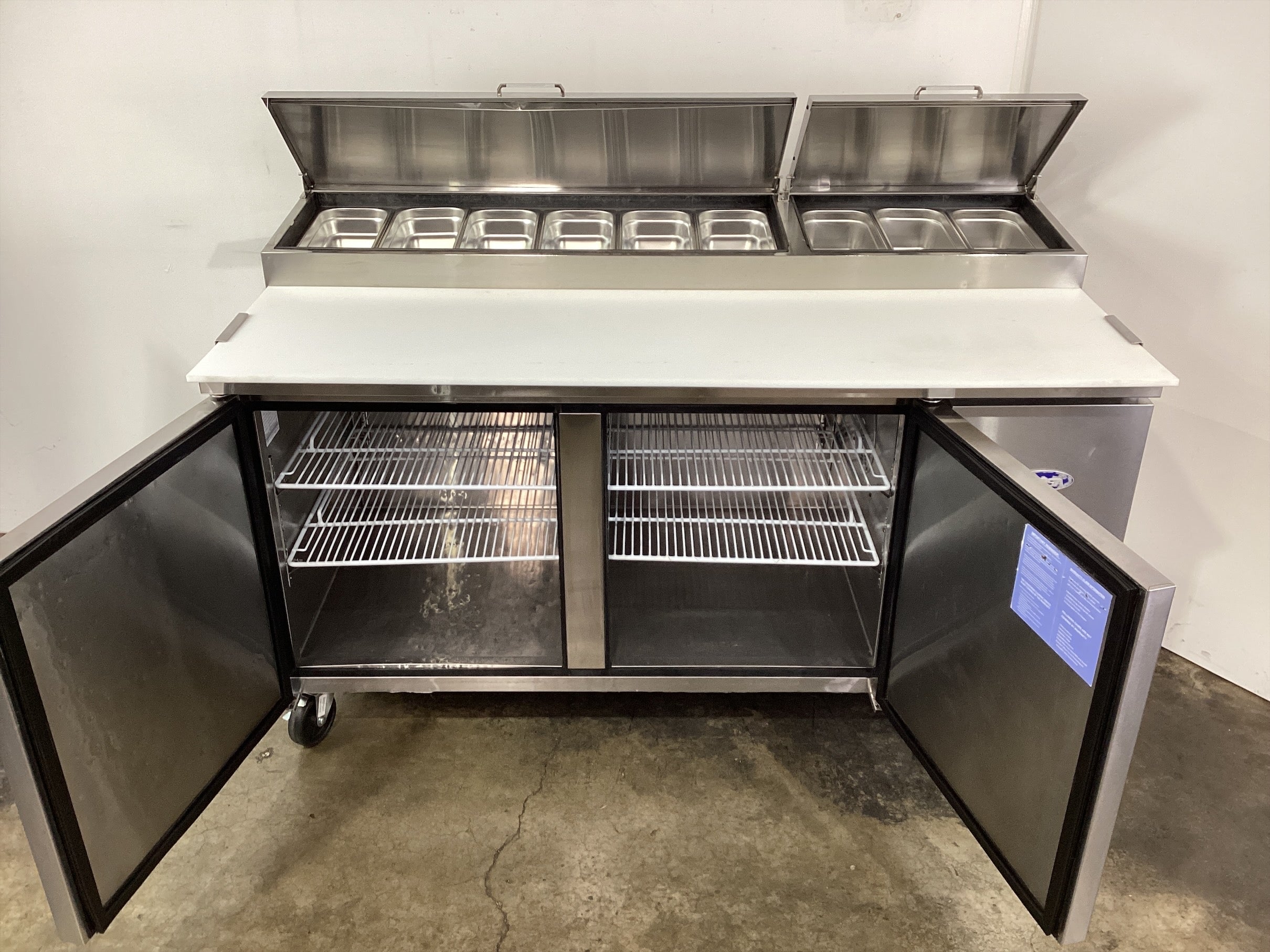 Atosa MPF8202 2 Door Pizza Prep Fridge