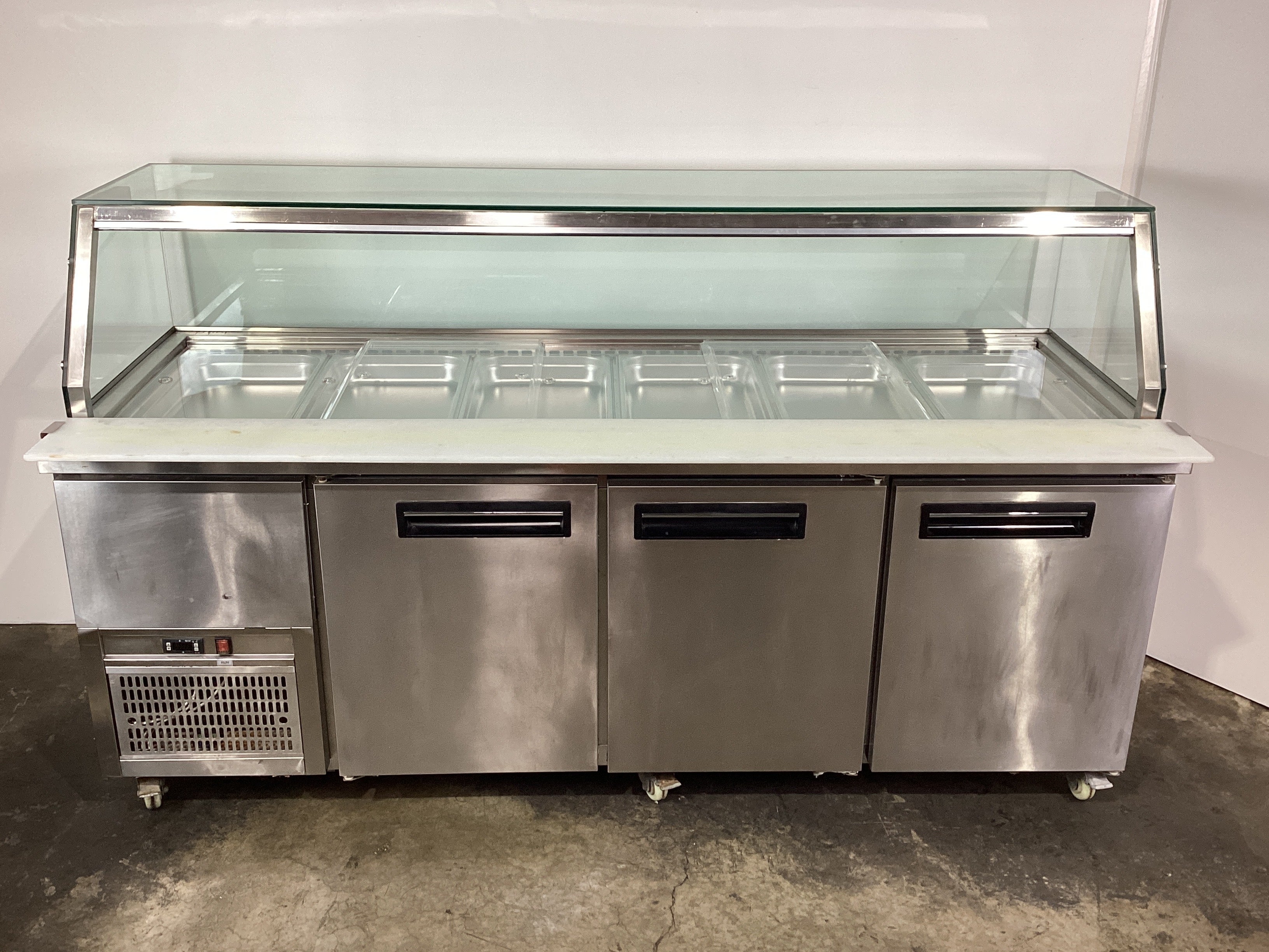 Thermaster PG210FA-YG 3 Door Salad Fridge