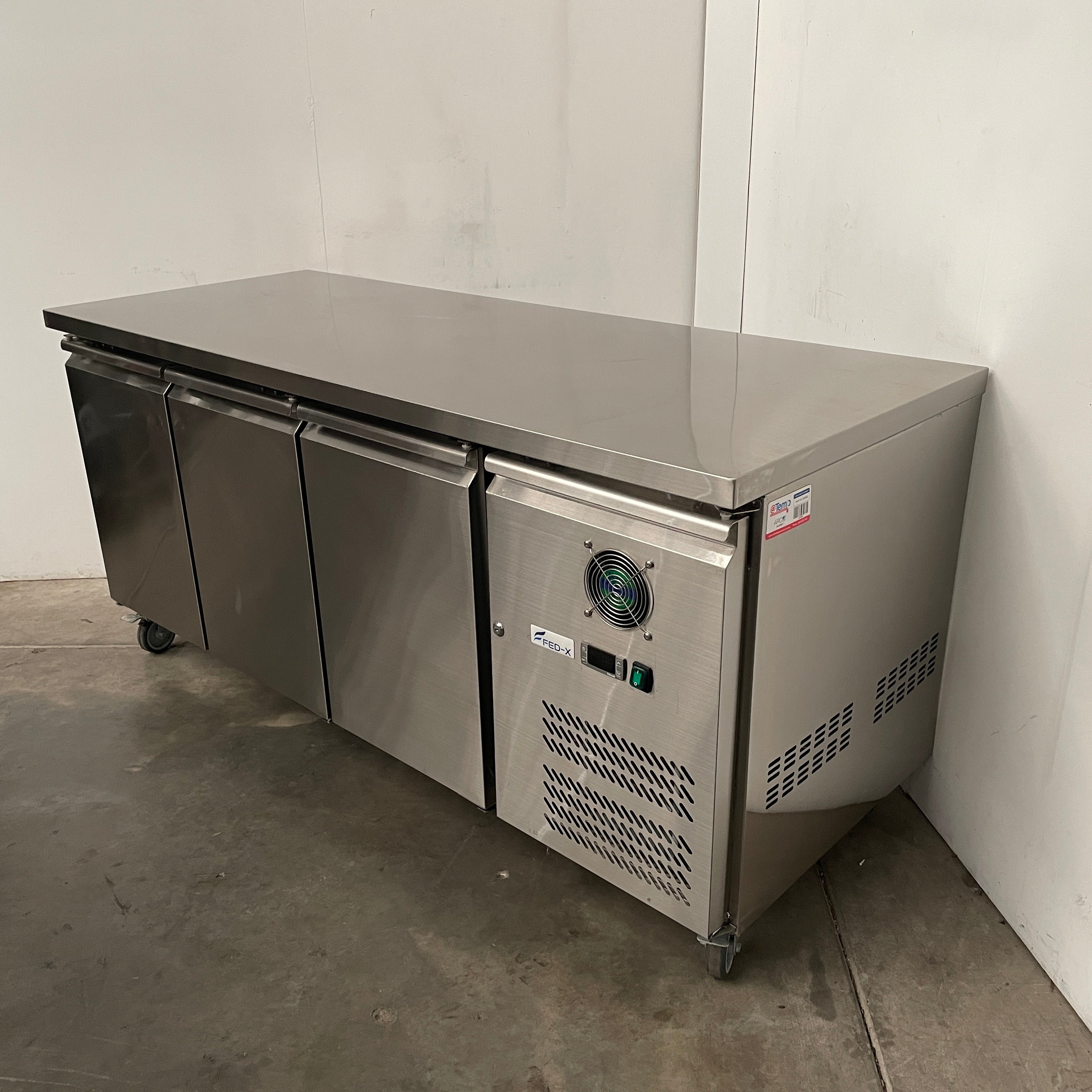 FED-X XUB7C18S3V Underbench Fridge