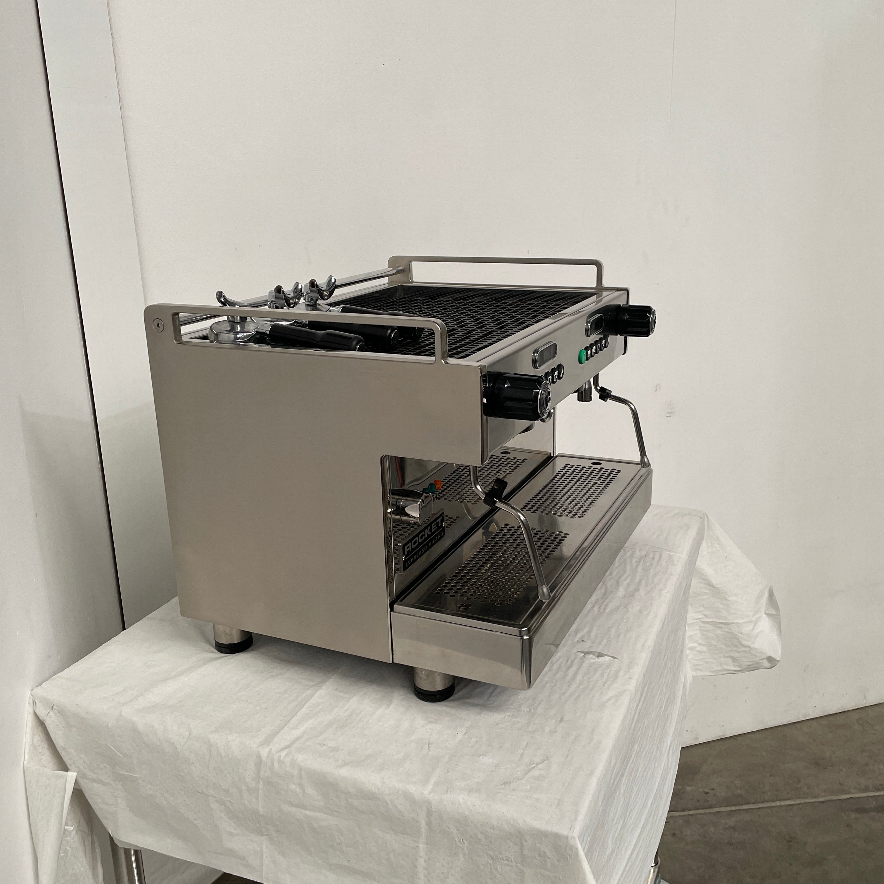 Rocket Boxer 2 Group Volumetric Coffee Machine SilverChef